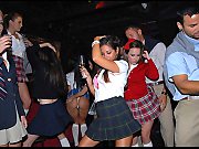 Hot fucking school babes get fucked in their mini skirt