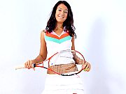 Sexy Nubile Tennis Player Rubs Her Tits With The Racket