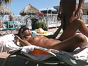 Lori Lays Out Nude At A Resort And Strokes Kevins Cock, Then He Fucks Her Out In