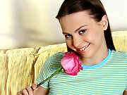 Precious Nubile Sheri Greene Gets Turned On By The Smell Of Roses