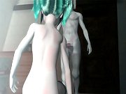 Sinfully Green Haired 3D Angel gets Nailed Doggy Style