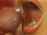 Cute Little Chick gets Her Mouth Filled with Cum