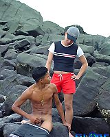 Ethnic Twink With Cap Sucks Cock & Assfuck Ou...