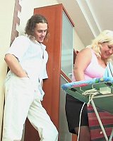 Chubby Housewife Ironing Before Getting Tricked Into Hot Suck-n-fuck Action