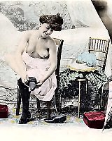 Old Genuine Vintage Porn Photos Taken Of 1800s Featuring Hot Naked Natural Girls Unaware Of That Time Their Dresses And Unde