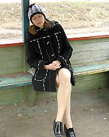 Amateur Blonde Office Woman Spreads Legs enjoys An Upskirt View Outdoors