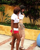 Lesbian Girls In Miniskirts Fisting Outdoor