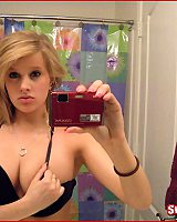 Slim Blond Teen Posing In Lingerie Home Use Made