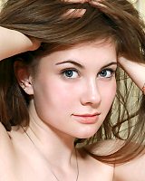 Glamourous Euro teen Marta E revealing full all natural blond teen breasts