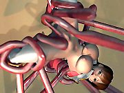 Bound F Slave Abused By Tentacled BDSM 3D