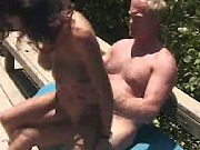 Outdoor Strapon Fucking Babe Nude Shows Big Boobs