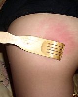 Filipina Dyke In Lingerie Gets Caned On Bed