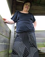 This german bbw loves listening to really get wet in public