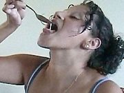 Sologirl Lactalia Shows Lactating On Food