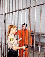 Wild Cop Lady Working a Thick Dick right in the Jail Cell