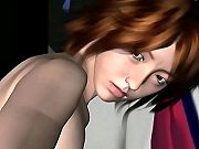 Superb Redheaded 3D Slave carmen gets Punished by a Horny Vampire