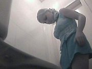 Teen Blonde Slut gets Caught Pissing in the mall Bathroom
