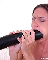 Alissa Fondles A Brutal Dildo Toy With All Her Pussy