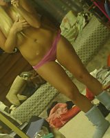 Amateur Blonde Haired Teen gets Off Stripping to Show Off with