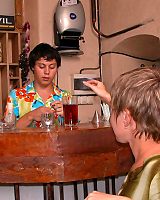Dirty European Lesbians Get Caught By A Lusting Barman