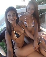 Two Mature Piece Bikini Girls