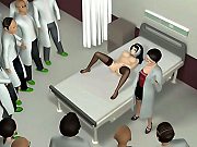 Busty Young Dark Haired Brunette Fucking Gangbang 3d