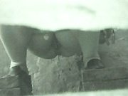 Raunchy Hotties Urinates Onto Spy Cam In Public Loo