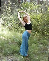 Pale Mature Blonde Is Chick In Lake Outdoor