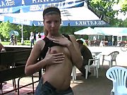 Blond Teen Flashes Her Small Tits Outdoor