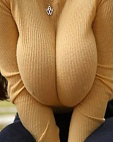 Angela White Doing The Perfect Sweater Boobs Zishy