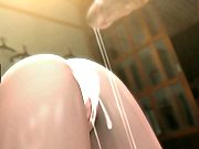 Pigtailed Girl Doggystyle and Ass Cumshot 3d Mo.