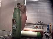 Cute Busty Teen Babe naked in Shower on Hidden Camera Teasing