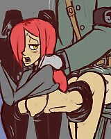 Nice Red Haired Draw Dick-chick Fucked Stone Hard