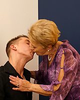 Granny gets fucked a visit from her toy boy