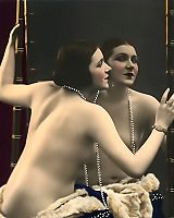 Vintage Art Nudes Of Skinny Old Time Models With Their Sexy Curves And Perky Breasts On Display Fo