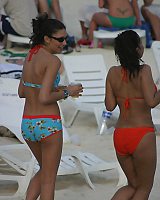 Skinny Tight Chicks Showing Off Their Nice Hot Slim Bodies