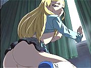 Ultra Sexy Blonde Hentai Minx Spreads Bubble Leges and gets Slick.