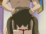 Super Cute Brunette Anime Whore Licking on Her Tits