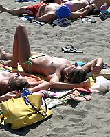 These Shameless Girls Prefer Sunbathing Topless Bikini
