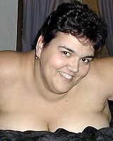 BBW Glasses Big Belly Posing Nude In Her Bedroom Bed