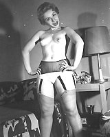 Vintage beauties in stockings and garter belts