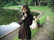 Teen Exhibitionist Shows Her Yummy Body in Park