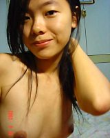 Shameless Asian Girlfriend Showing Out Her Massive Knockers