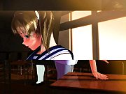 College Schoolgirl With Big Natural Tits Fingered Hentai 3d