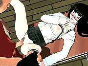 3D Hentai Teen Threesome Sex