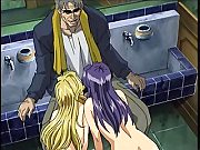 Huge Busted Anime Chicks Sucking Off An Older Man fucking in a Public.