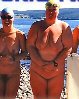 Busty Naturists With Curvy Bodies And Big Round Tits Play On Horny Beach And At Hunk With Every