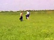 Homeless Guy Clothed Posing and Handjob Outdoor Movies